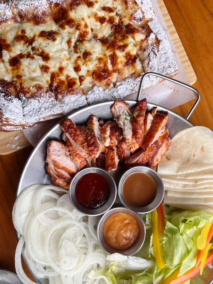  구미 복개천 맛집 송정동 식당 추천 오븐마루치킨 신메뉴 치폴레한쌈 구성