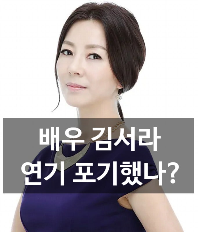 배우 김서라 누구? 프로필·나이·남편·자녀 근황…하와이 회사까지