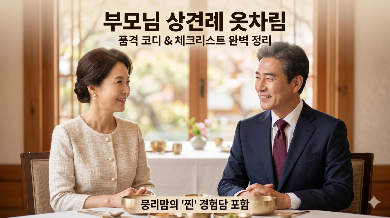 부모님 상견례 옷차림 & 식사 예절, 실패 없는 코디 꿀팁 완벽 정리