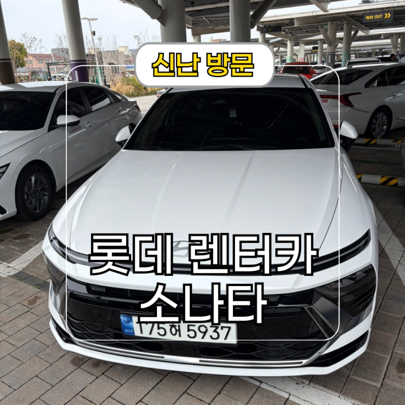롯데렌터카 제주 오토하우스 가는 법 및 소나타 후기
