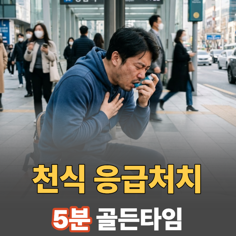천식 원인 증상, 숨이 안 쉬어질 때 당장 해야 할 응급처치 3단계