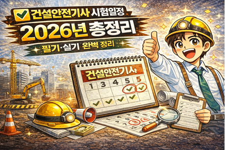 건설안전기사 시험일정 2026년 총정리 (필기·실기 완벽 정리)