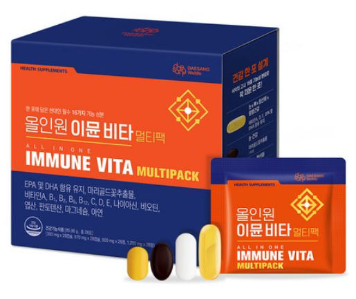 대상웰라이프 올인원 이뮨 비타 멀티팩 47% 할인 중! 하루 1포로 면역·눈건강·활력까지 한 번....