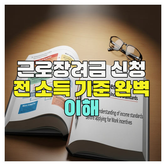  근로장려금 신청 전 소득 기준 완벽 이해