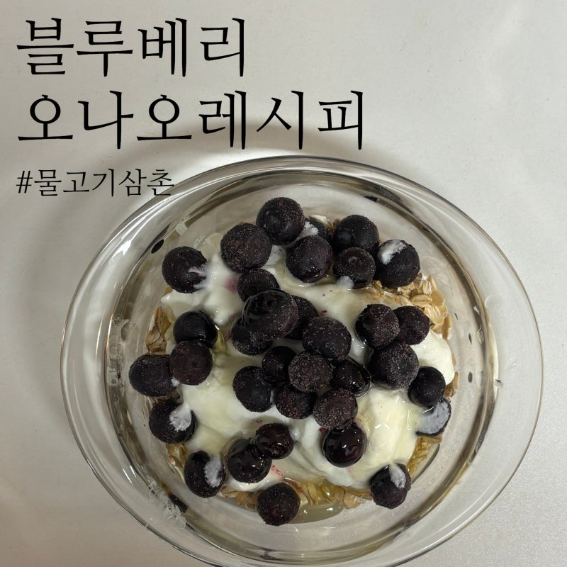블루베리 오나오 레시피 ㅣ 세척 냉동블루베리 1KG 가격 물고기삼촌