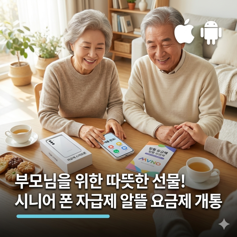 효도폰, 시니어 폰 추천 받고, 부모님 자급제 알뜰 요금제 개통해드린 후기 공유해요!