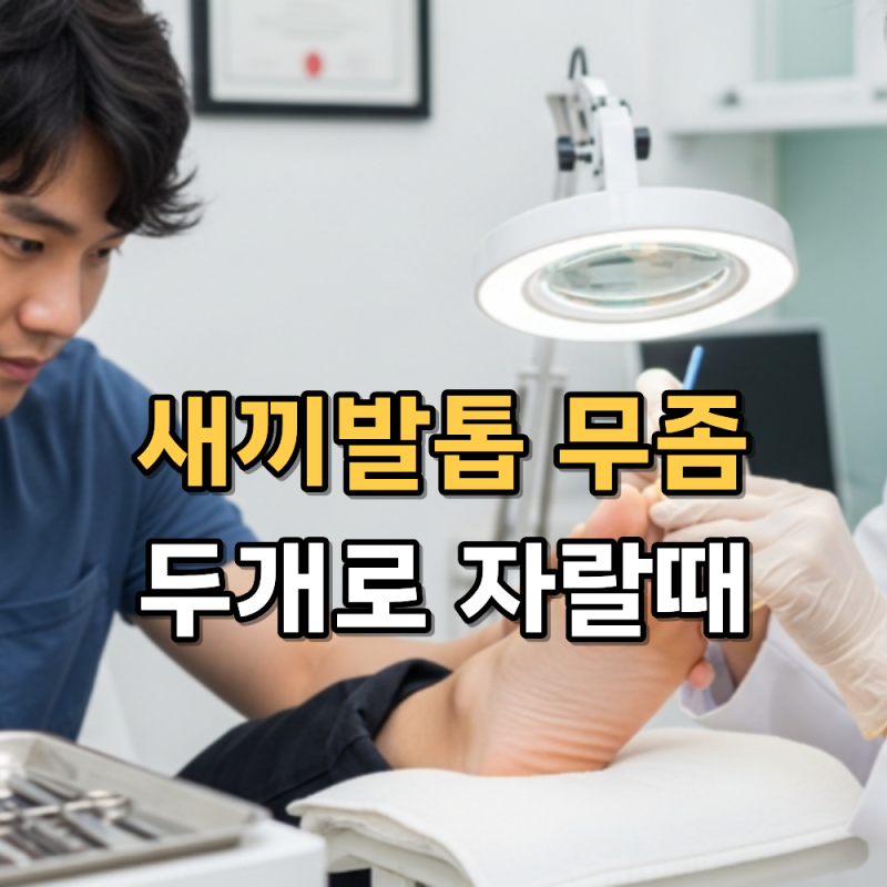 새끼발톱 무좀 갈라짐 | 새끼발톱 두 개로 자랄때?