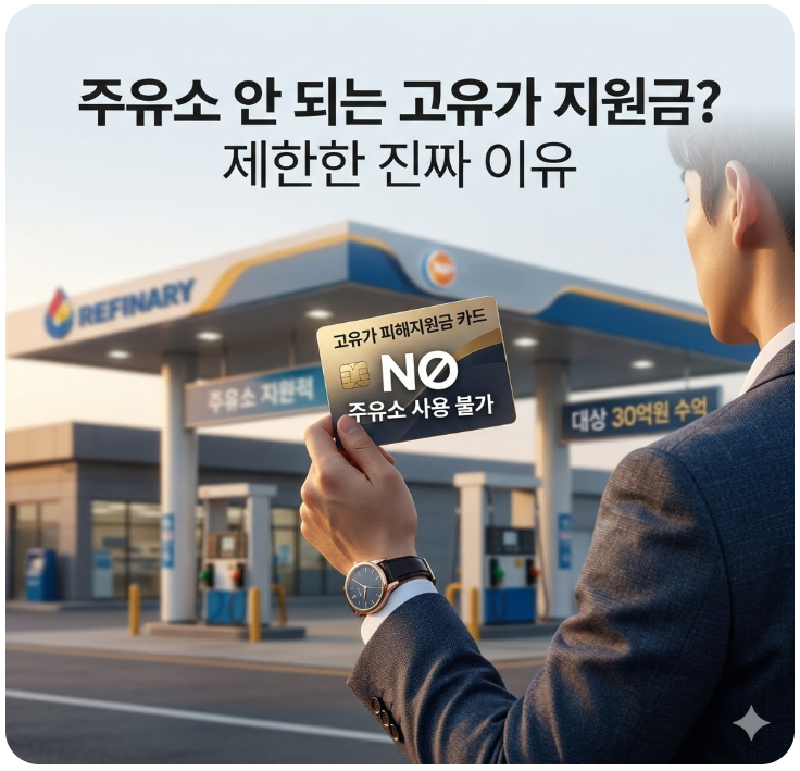  주유소 안 되는 고유가 지원금? 정부가 '욕먹을 각오'하고 제한한 진짜 이유