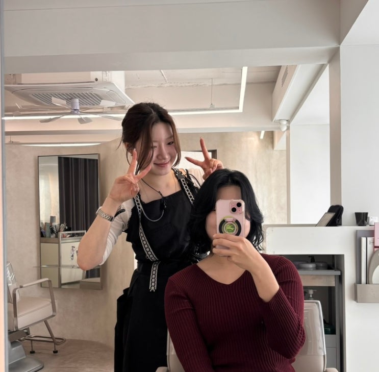  성수 미용실 린온 단발 완전 블랙 염색 후기 및 주차 TIP +천예은 디자이너
