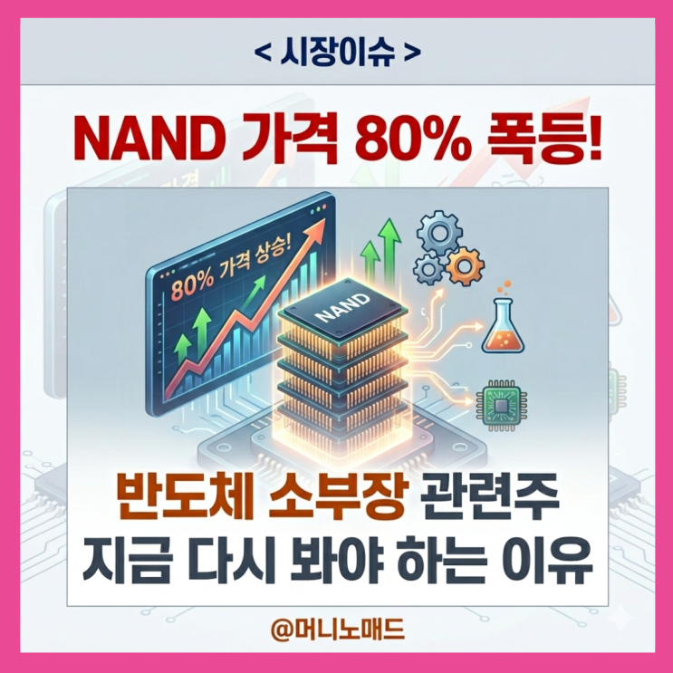  NAND 공급 부족 심화, 반도체 소부장 관련주 지금 다시 봐야 하는 이유