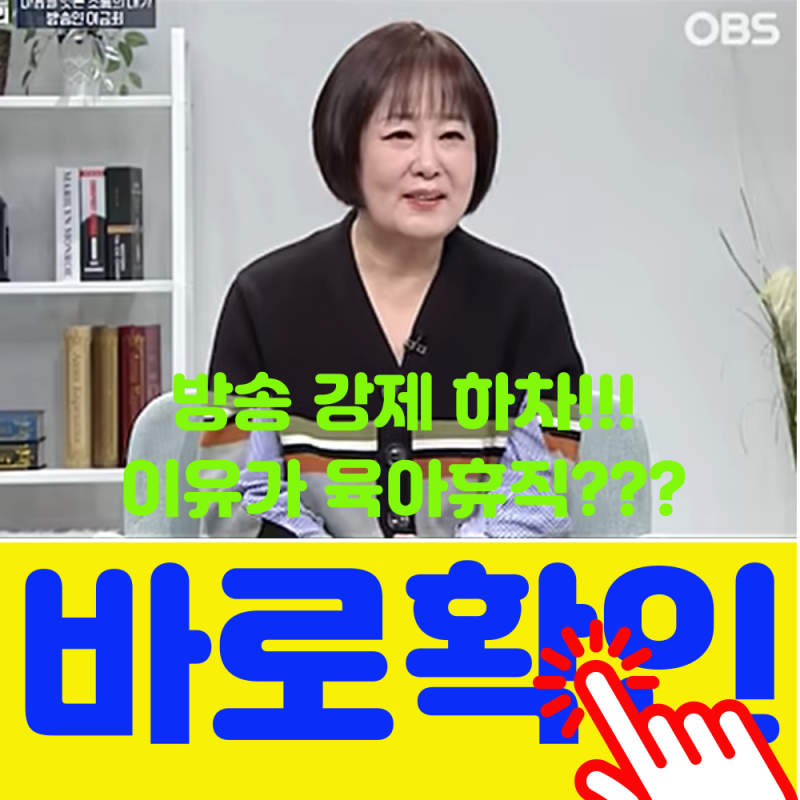설마 설마 했던,,,방송인 이금희 방송 강제 하차! 이유가 더욱 충격적인 이유는??? ( +육아휴직....