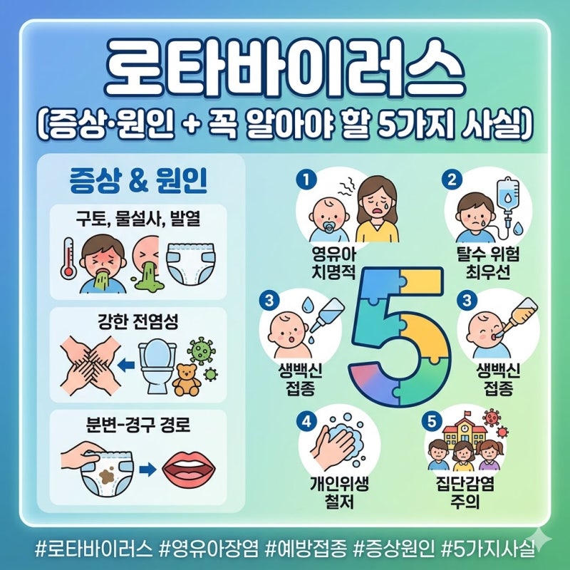 로타바이러스 증상과 원인, 꼭 알아야 할 5가지 사실