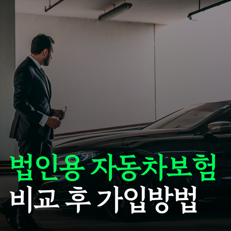 법인차 다이렉트 자동차보험 비교 후기(ft. 직접 비교해보기)
