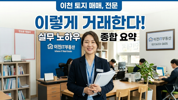  [2026년] 이천 토지 매매, 고수들은 이렇게 거래합니다 ,비법은?