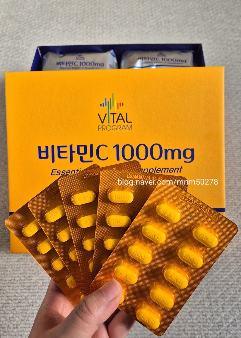 [제품] 1일 1정으로 간편하게 비타민 충전!! '종근당 바이탈프로그램 비타민C 1000mg'