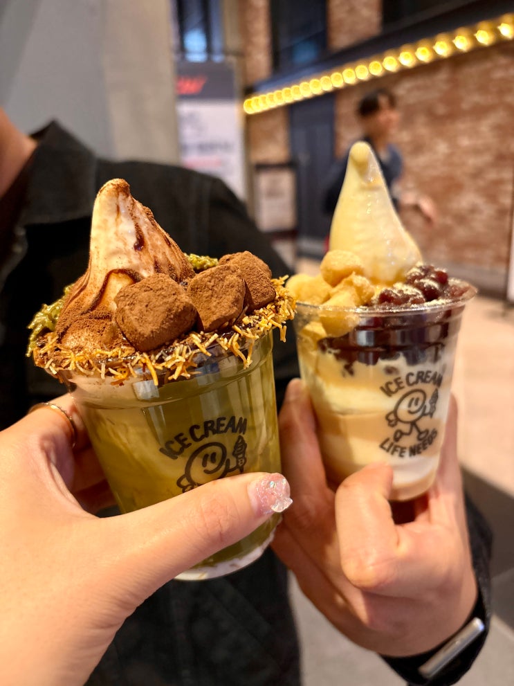 용산 아이파크몰 맛집 디저트 베르그:) CGV 옆 두쫀쿠 카다이프소프트 아이스크림맛집