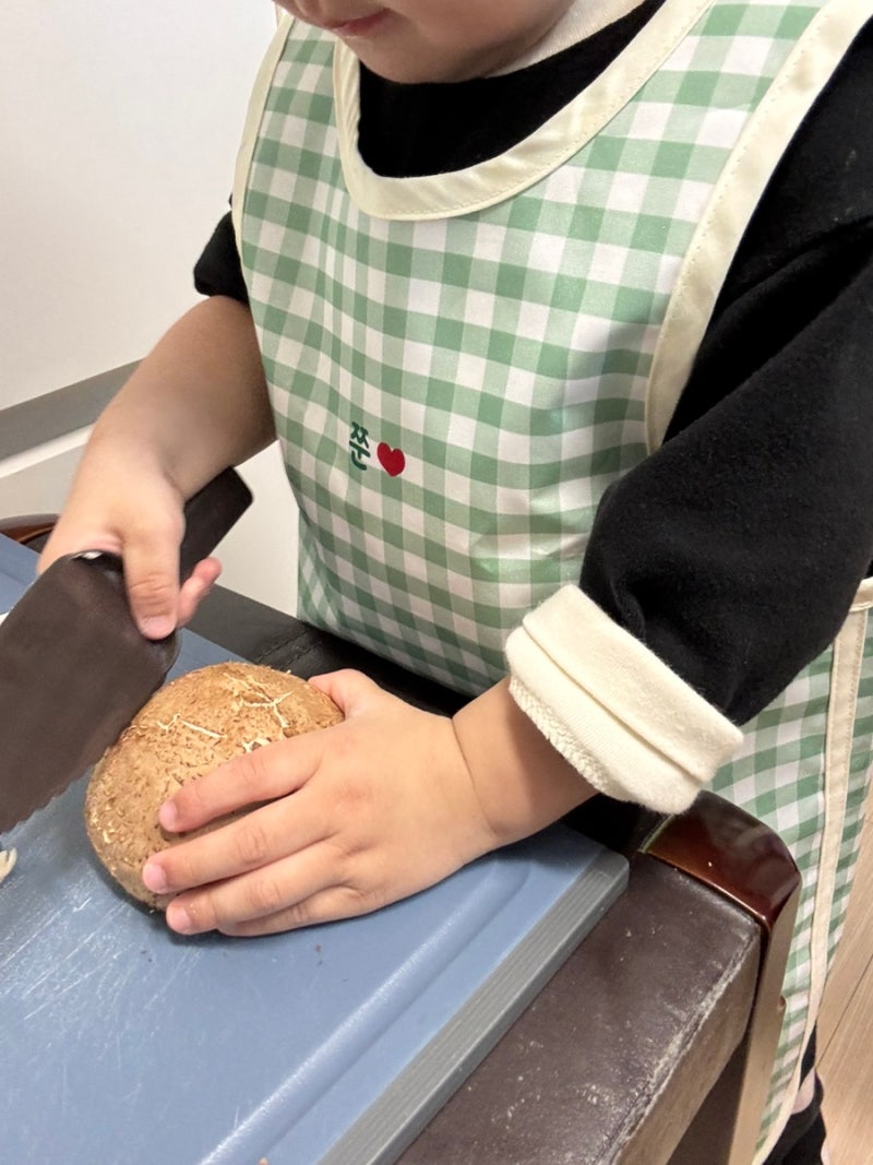 어린이집 준비물 미술 앞치마 추천! 칭찬받은 아기 조끼형 방수 앞치마 (이름 각인 가능, 국....