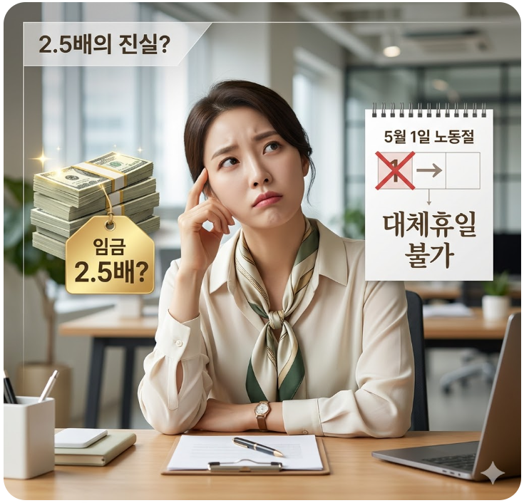  노동절 출근하면 임금 2.5배? 내 월급 명세서가 그대로인 이유?