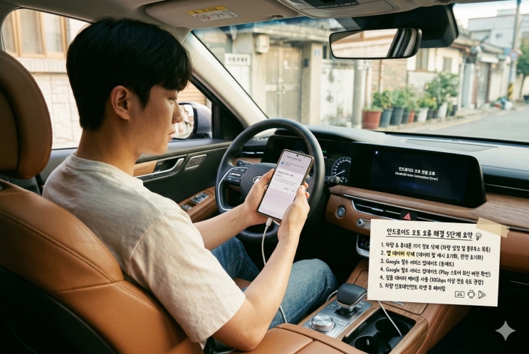 안드로이드 오토 연결 오류 해결을 위한 5단계 초기화 (2026년 기준)