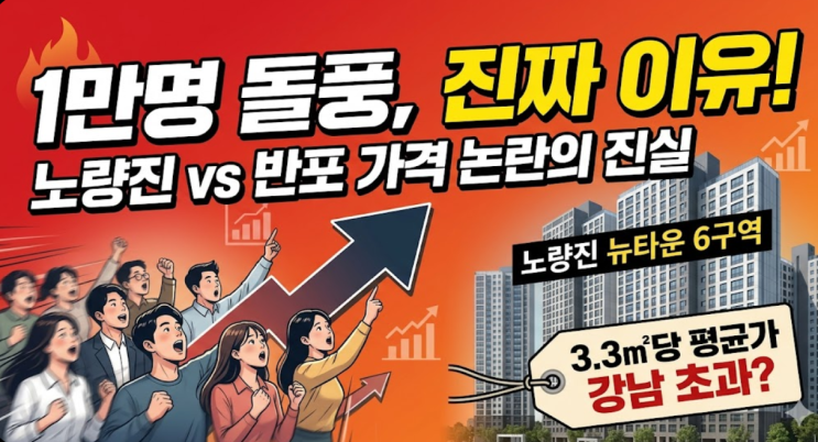  "노량진 24평이 강남 반포보다 비싸다고?" 1만명 돌풍, 진짜 이유 밝혀요