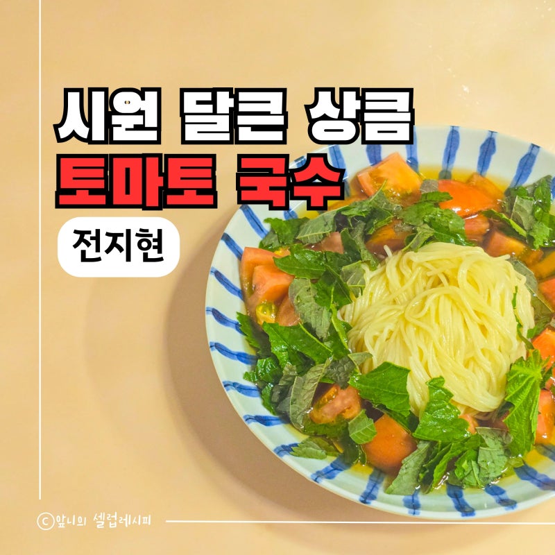 여름국수로 딱 전지현 토마토 냉국수 레시피