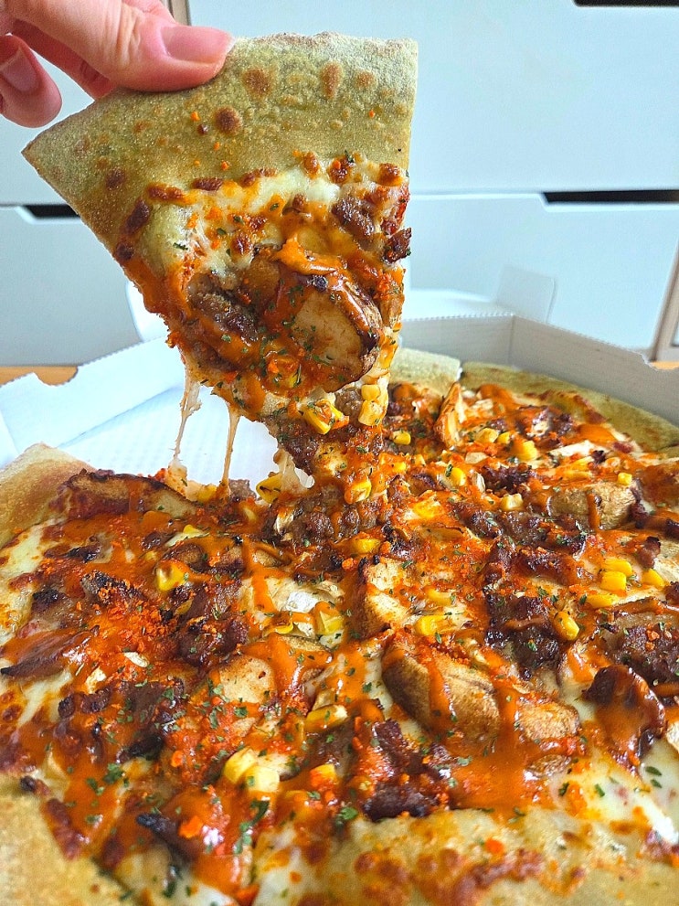  피자마루 BBQ 치폴레 피자 라지, 오븐 스파게티