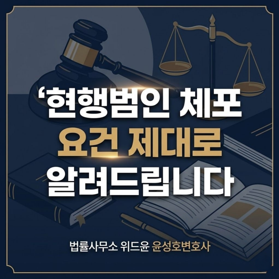 현행범인 체포 요건 제대로 알려드립니다 관련 사진