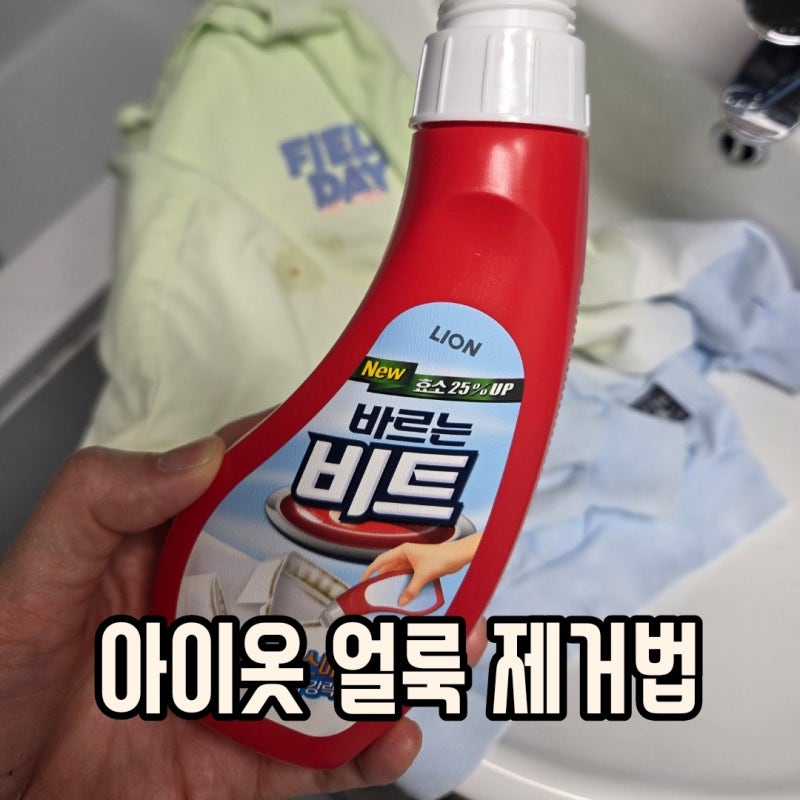 옷에 묻은 싸인펜, 음식물 얼룩 제거하기