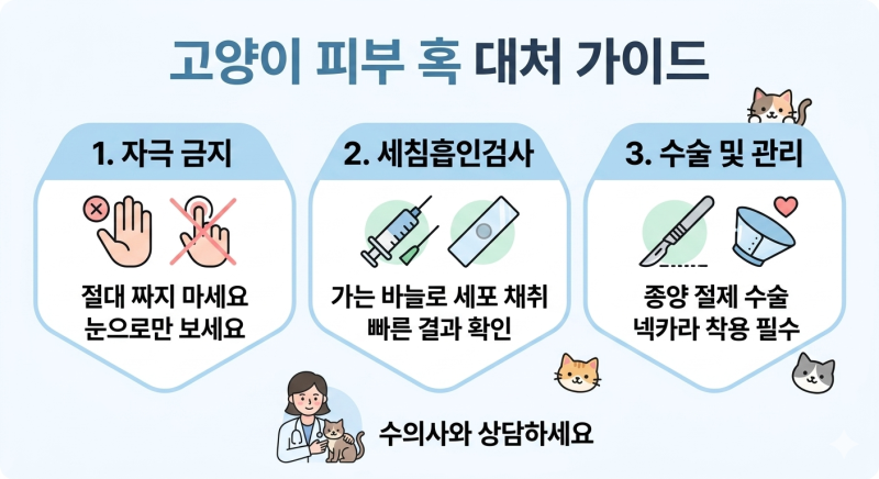 고양이 피부 혹이 '비만세포종'일 확률은? 집사를 위한 질환 총정리