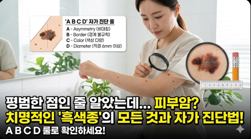 평범한 점인 줄 알았는데 피부암이라고? 치명적인 '흑색종'의 모든 것과 자가 진단법