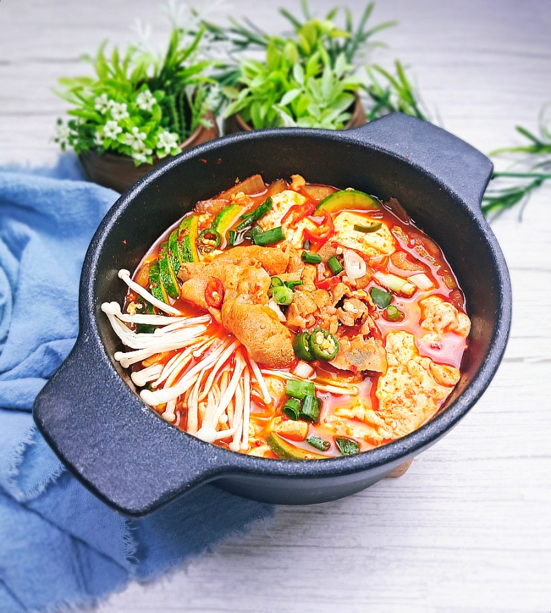 대패삼겹살 순두부찌개 만드는법 얼큰한 저녁메뉴 추천