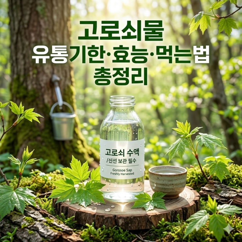 고로쇠물 유통 기한 효능과 먹는법 주의할점 정리
