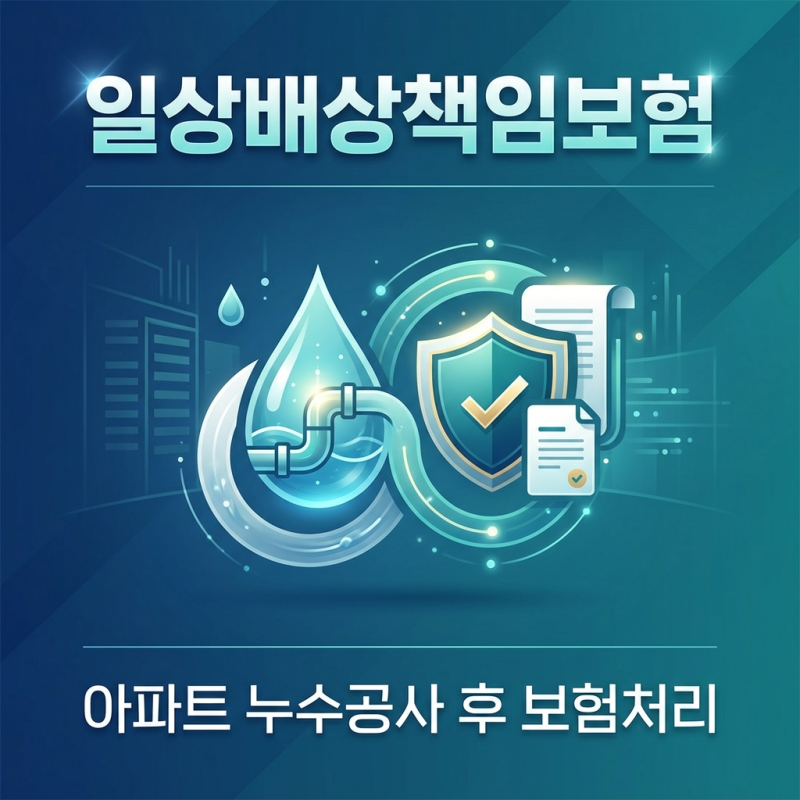 아파트 누수공사 후 보험처리 후기 (일상배상책임보험/일배책) 및 중복가입시 보상