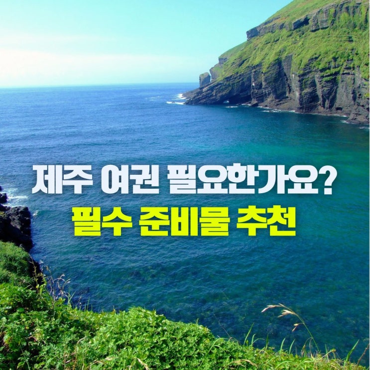  제주도 여권 필요한가요? 제주여행 준비물 운전면허증 신분증 없을때