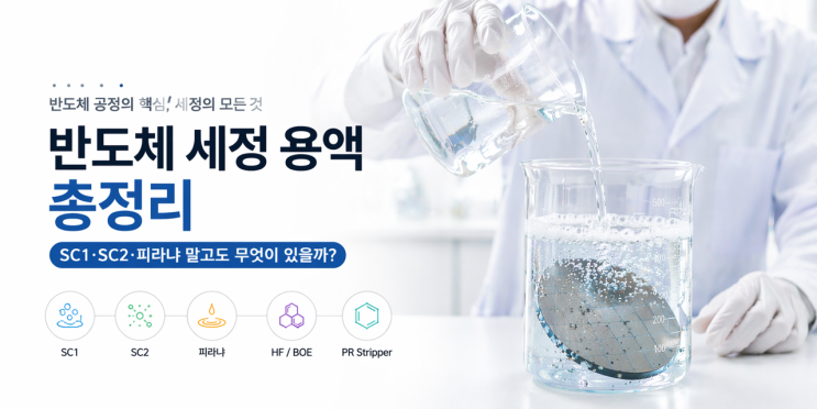  [반도체 기초] 세정용액에 대해서 알아보자