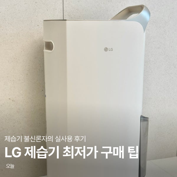 LG 제습기 오브제컬렉션 DQ205PEGA 최저가 구매 팁, 실사용 후기