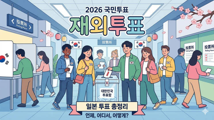  2026 재외국민투표 신청, 실제 투표 날짜가 없는 이유? (일본 거주자 필수 체크)