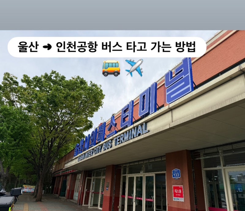 울산에서 인천공항 버스 타고 가는 방법 - 실제 후기/시간표/요금/소요시간/휴게소 총정리