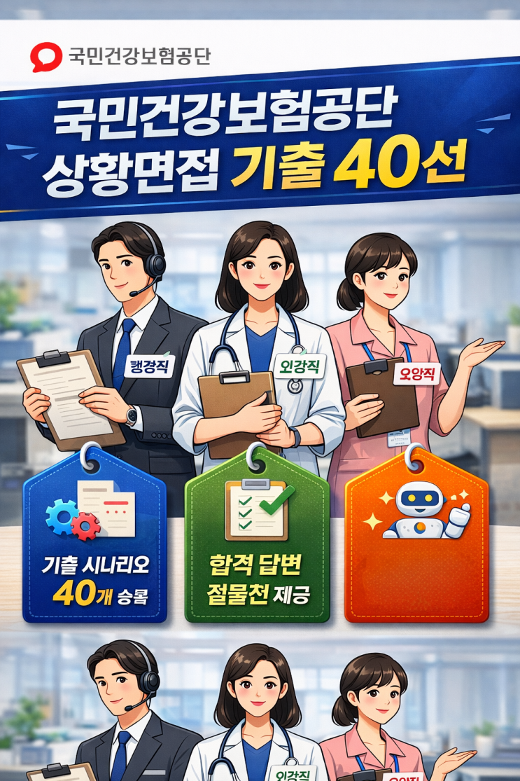  [2026채용] 건보 상황면접 이렇게 나온다｜행정,건강,요양직  총정리