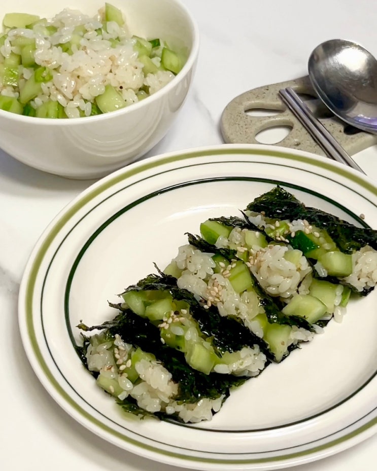  홍진경 오이김밥 맛있게 싸는법 5분 아이 아침밥 뚝딱