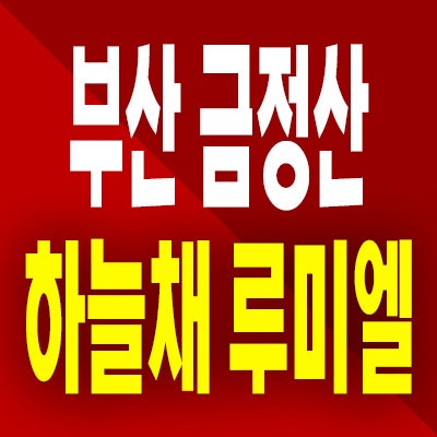  부산 금정산 하늘채 루미엘 아파트 장전동 온천장 미분양 분양가