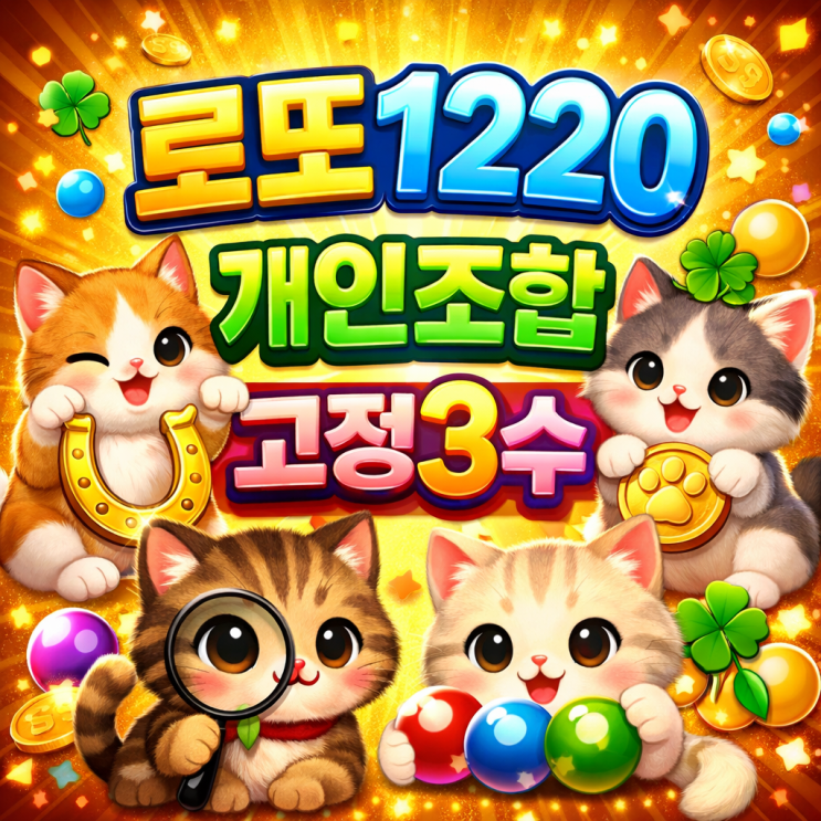  2026 로또 1220회 개인 조합 고정수 해외로또까지 담은 핵심 분석! 