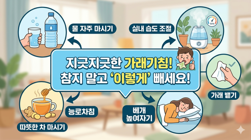 "목이 찢어질 것 같은 기침" 병원 가기 전 꼭 해봐야 할 가래 기침 멈추는 법