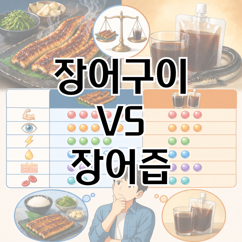 장어구이 VS 장어즙, 어떤게 더 원기 회복에 좋을까?