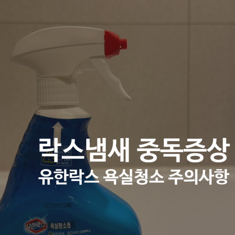 락스 냄새 중독 증상｜유한락스 욕실청소 후 머리 아팠던 이유