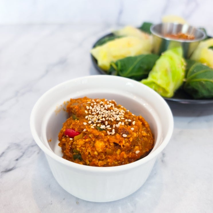  고기 없이도 맛있는 참치두부 쌈장 레시피 다이어트 쌈밥까지 완벽