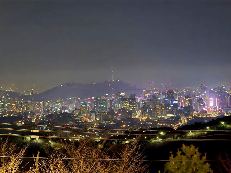  서울 야경 북악스카이웨이 드라이브 팔각정에서 라면먹고 오기