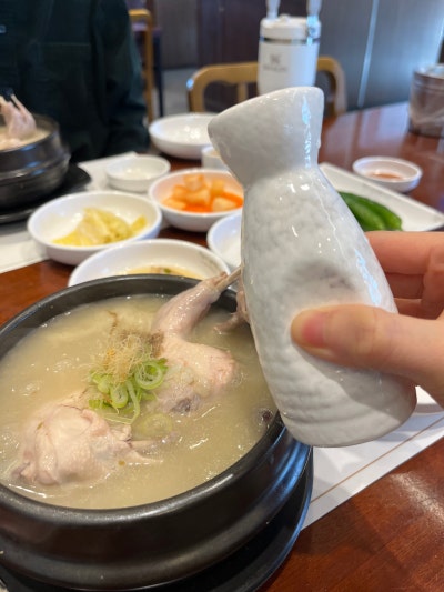 인천 송도 삼계탕 맛집 오이삼계탕 인삼주는 기본제공