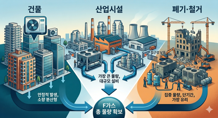  F가스 감축 사업, 물량은 어디서 나올까요?