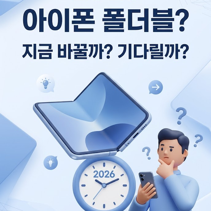 2026년 아이폰 폴더블 나오면 지금 휴대폰 바꿔도 될까? 공짜폰의 진실과 최적 타이밍